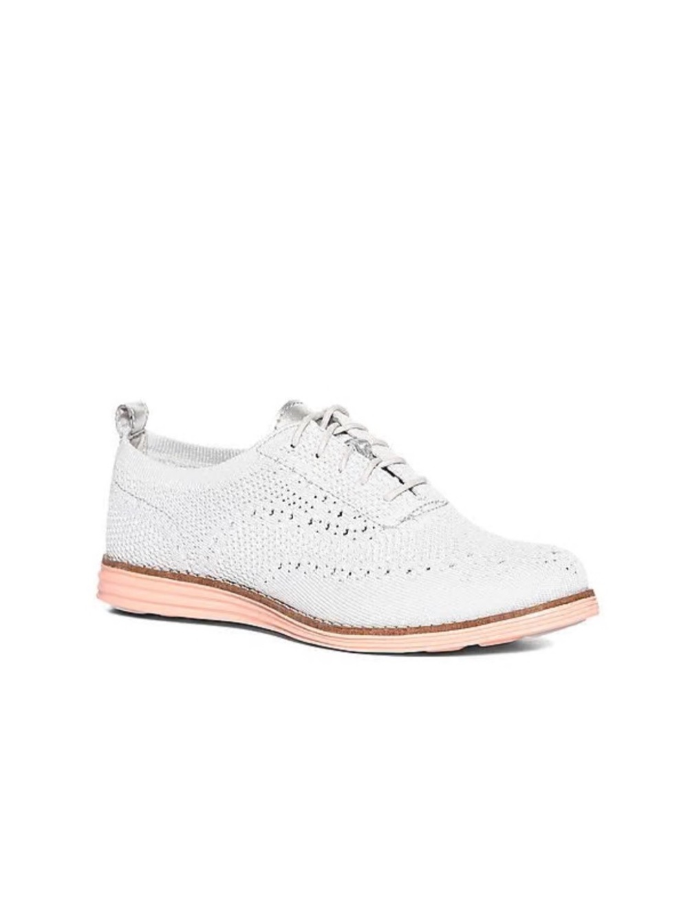COLE HAAN Original Grand StitchedLite Wingtip Oxford US 9B White Preppy Retro